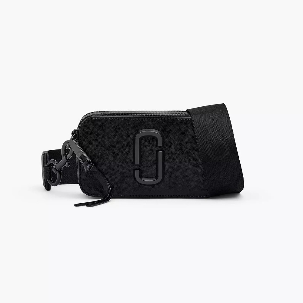 MARC JACOBS Black The SnapShot DTM Bag